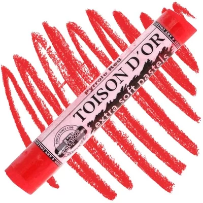 Toison d'Or 8550 ekstra meka praškasta pastelna kreda - 170, pyrrole red