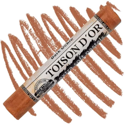 Toison d'Or 8550 ekstra meka praškasta pastelna kreda - 206, dark ochre