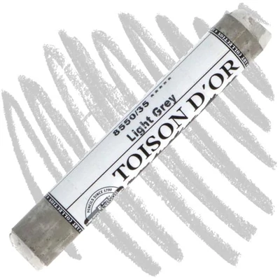 Toison d'Or 8550 ekstra meka praškasta pastelna kreda - 35, light grey