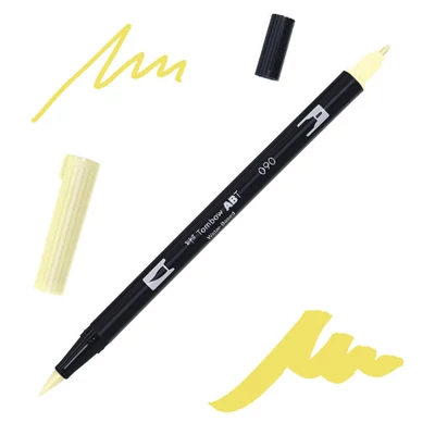 Tombow abt dual brush pen -090, lemon cream
