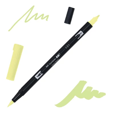 Tombow abt dual brush pen -131, lemon lime