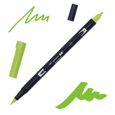 Tombow abt dual brush pen -173, willow green