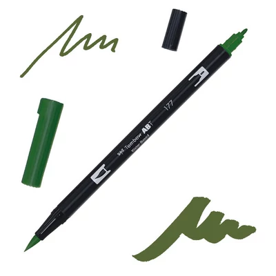 Tombow abt dual brush pen -177, dark jade