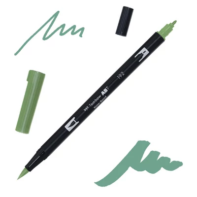 Tombow abt dual brush pen -192, asparagus