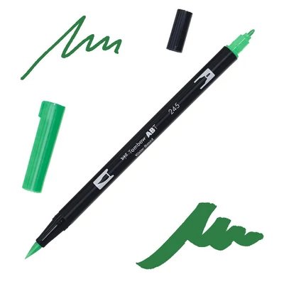 Tombow abt dual brush pen -245, sap green