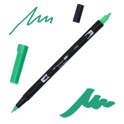 Tombow abt dual brush pen -296, green