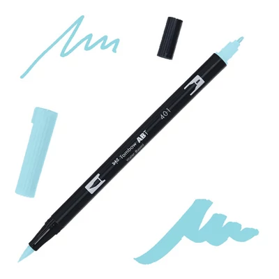 Tombow abt dual brush pen -401, aqua