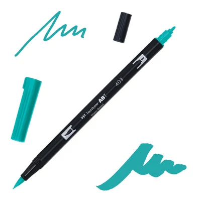 Tombow abt dual brush pen -403, bright blue