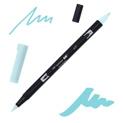 Tombow abt dual brush pen -451, sky blue