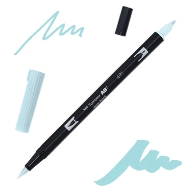 Tombow abt dual brush pen -491, glacier blue