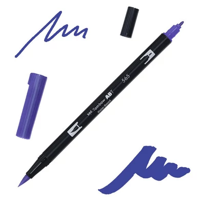 Tombow abt dual brush pen -565, deep blue