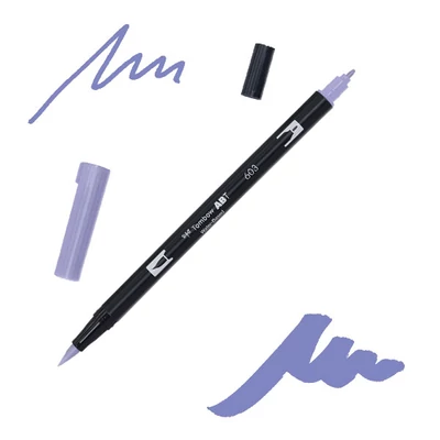 Tombow abt dual brush pen -603, periwinkle