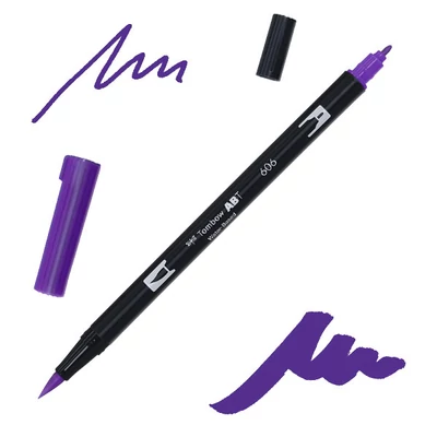 Tombow abt dual brush pen -606, violet