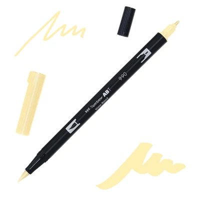 Tombow abt dual brush pen -990, light sand