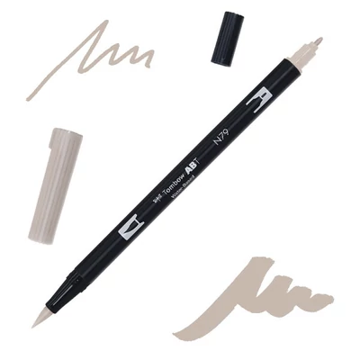 Tombow abt dual brush pen -N79, warm gray 2