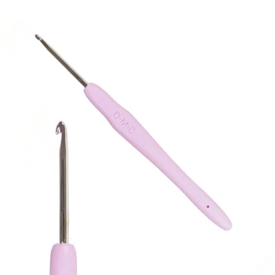 Ergonomski kukičasti igla za pređu sa silikonskom drškom, DMC - 2,5 mm