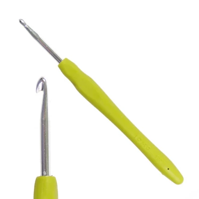 Ergonomski kukičasti igla za pređu sa silikonskom drškom, DMC - 5 mm