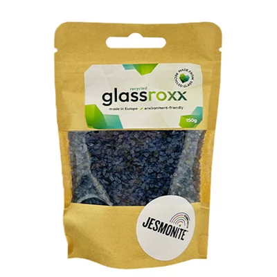 Jesmonite GlassRoxx staklene granule, 150 g - gentian blue