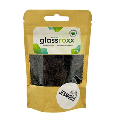Jesmonite GlassRoxx staklene granule, 150 g - jet black