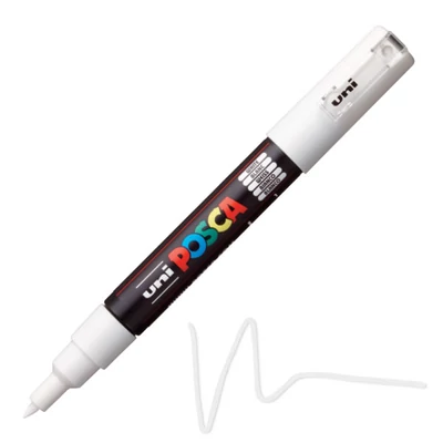 UNI POSCA PC-1M flomaster 0,7-1 mm - 1, bijeli