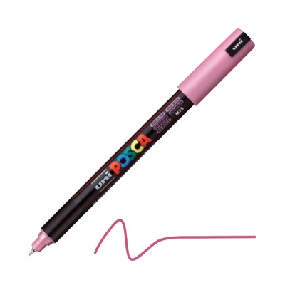 UNI POSCA PC-1MR iglani filc, 0,7 mm - M13, metalik roza