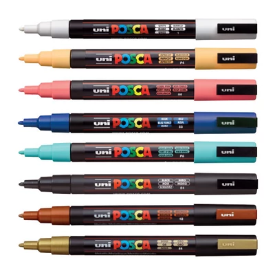 Flomaster UNI POSCA PC-3M, 0,9-1,3 mm - u raznim bojama