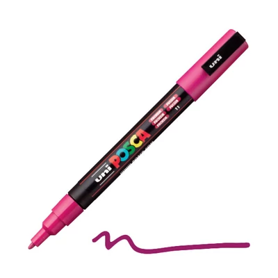 UNI POSCA PC-3M flomaster, 0,9-1,3 mm - 11, fuksija