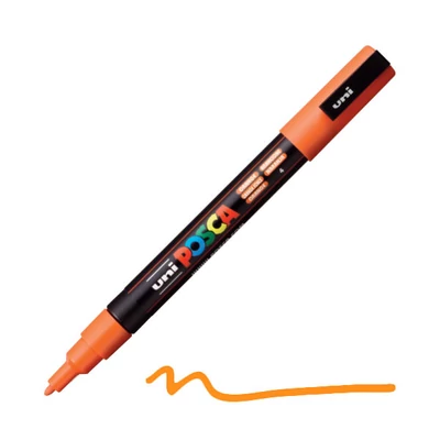 Flomaster UNI POSCA PC-3M, 0,9-1,3 mm - 4, narančasti