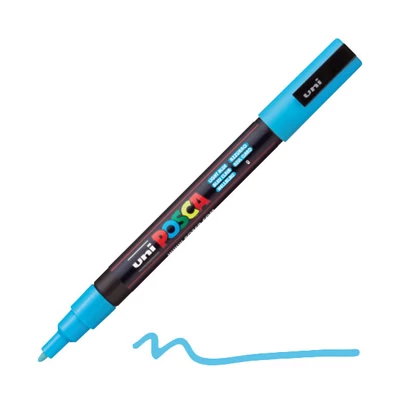 Flomaster UNI POSCA PC-3M, 0,9-1,3 mm - 8, svijetloplavi