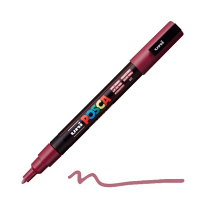 Flomaster UNI POSCA PC-3M, 0,9-1,3 mm - 60, crno vino