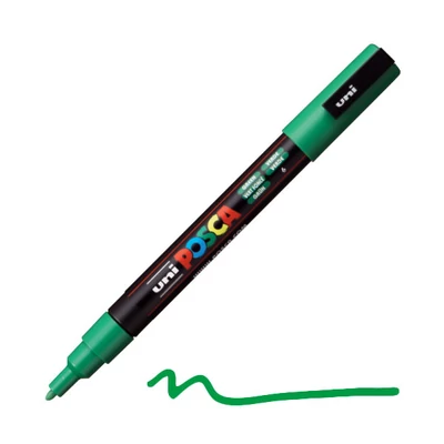 Flomaster UNI POSCA PC-3M, 0,9-1,3 mm - 6, zeleni