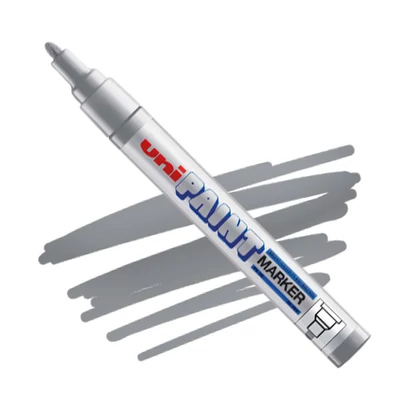 UNI Paint PX-20 lakirani filc, na bazi ulja - srebro, 2,2-2,8 mm