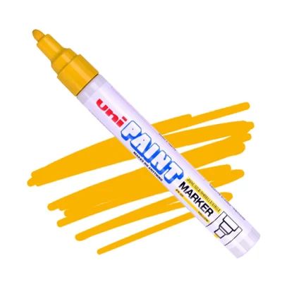 UNI Paint PX-20 lakirani filc, na bazi ulja - žuti, 2,2-2,8 mm
