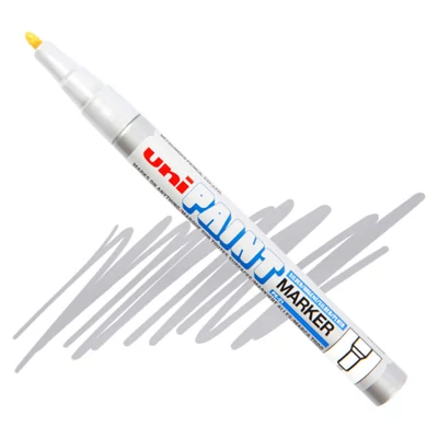 UNI Paint PX-21 filcani lak, na bazi ulja - srebro, 0,8 - 1,2 mm