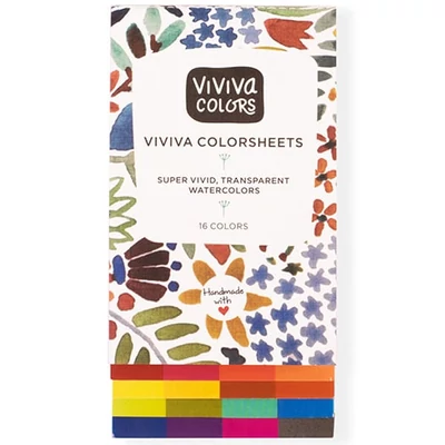 Viviva Colorsheets set paleta za akvarel papir - 16 boja, originalni pojedinačni set