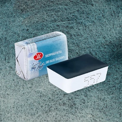White Nights svilenkasta akvarel boja 2,5 ml, granulirajući - 557, sky-blue shadows
