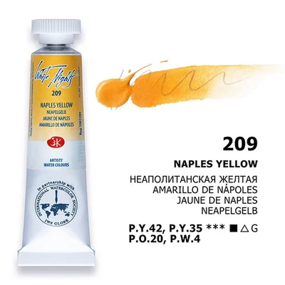 White Nights akvarel boja u tubi 10 ml - 209, naples yellow