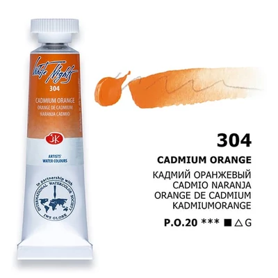White Nights akvarel boja u tubi 10 ml - 304, cadmium orange