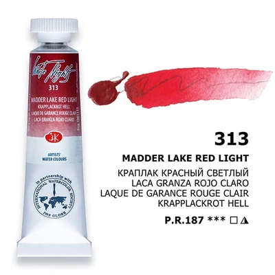 White Nights akvarel boja u tubi 10 ml - 313, madder lake red light