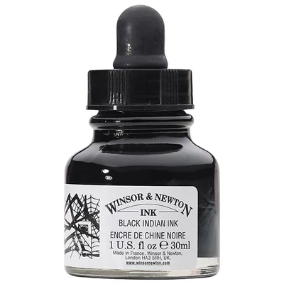 Winsor&amp;amp;Newton tinta, 30 ml - crna tuš