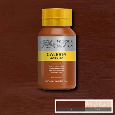 Winsor&amp;amp;Newton Galeria akrilna boja, 500 ml - 074, burnt sienna