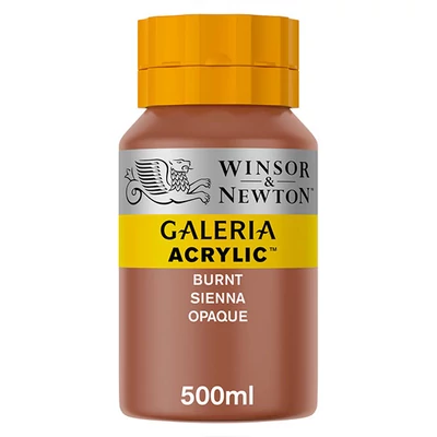 Winsor&amp;Newton Galeria akrilna boja, 500 ml - 077, burnt sienna opaque
