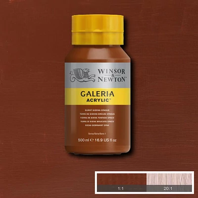 Winsor&Newton Galeria akrilna boja, 500 ml - 077, burnt sienna opaque