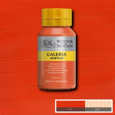 Winsor&amp;Newton Galeria akrilna boja, 500 ml - 090, cadmium orange hue