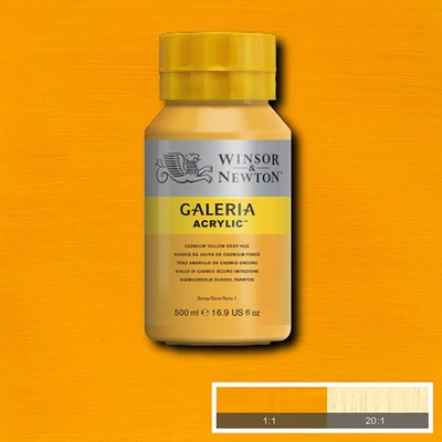 Winsor&Newton Galeria akrilna boja, 500 ml - 115, cadmium yellow deep hue