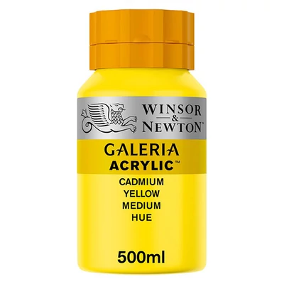 Winsor&amp;Newton Galeria akrilna boja, 500 ml - 120, cadmium yellow medium hue
