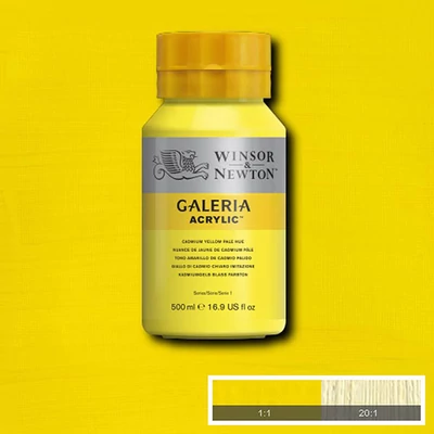 Winsor&Newton Galeria akrilna boja, 500 ml - 114, cadmium yellow pale hue