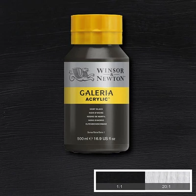 Winsor&Newton Galeria akrilna boja, 500 ml - 331, ivory black