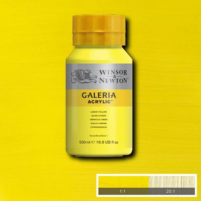 Winsor&Newton Galeria akrilna boja, 500 ml - 346, lemon yellow