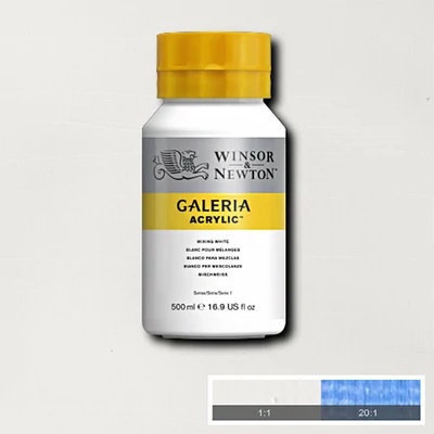 Winsor&amp;amp;Newton Galeria akrilna boja, 500 ml - 415, mixing white